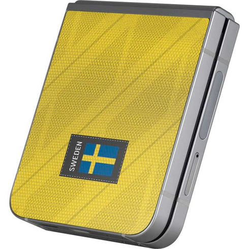 Sweden Soccer Flag Galaxy Z Flip6 Skin